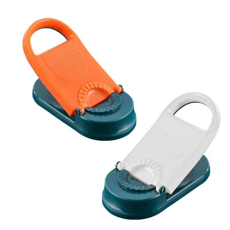2 in 1 Dumpling Press and Wrapper Maker, 26 x 11 cm - Orange and Green - view 3