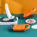 2 in 1 Dumpling Press and Wrapper Maker, 26 x 11 cm - Orange and Green - view 4