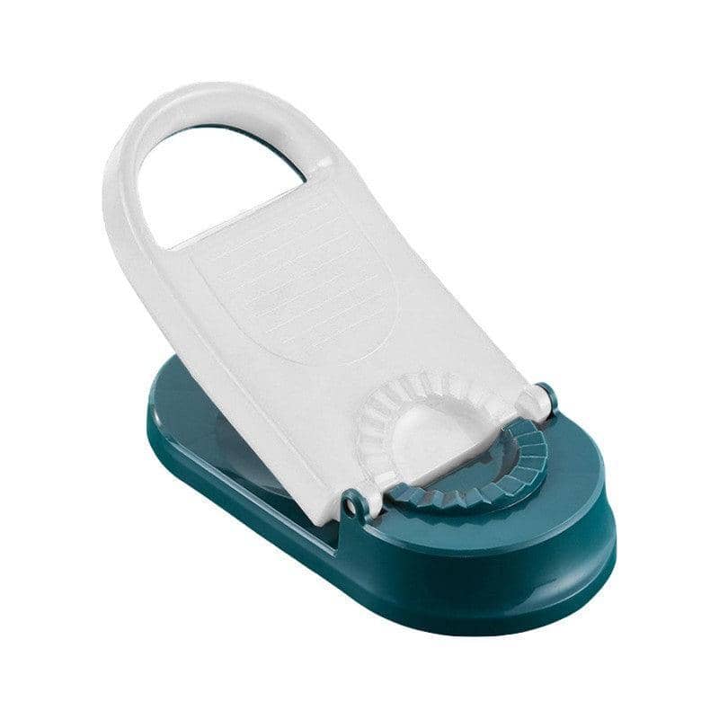 2 in 1 Dumpling Press and Wrapper Maker, 26 x 11 cm - White and Green