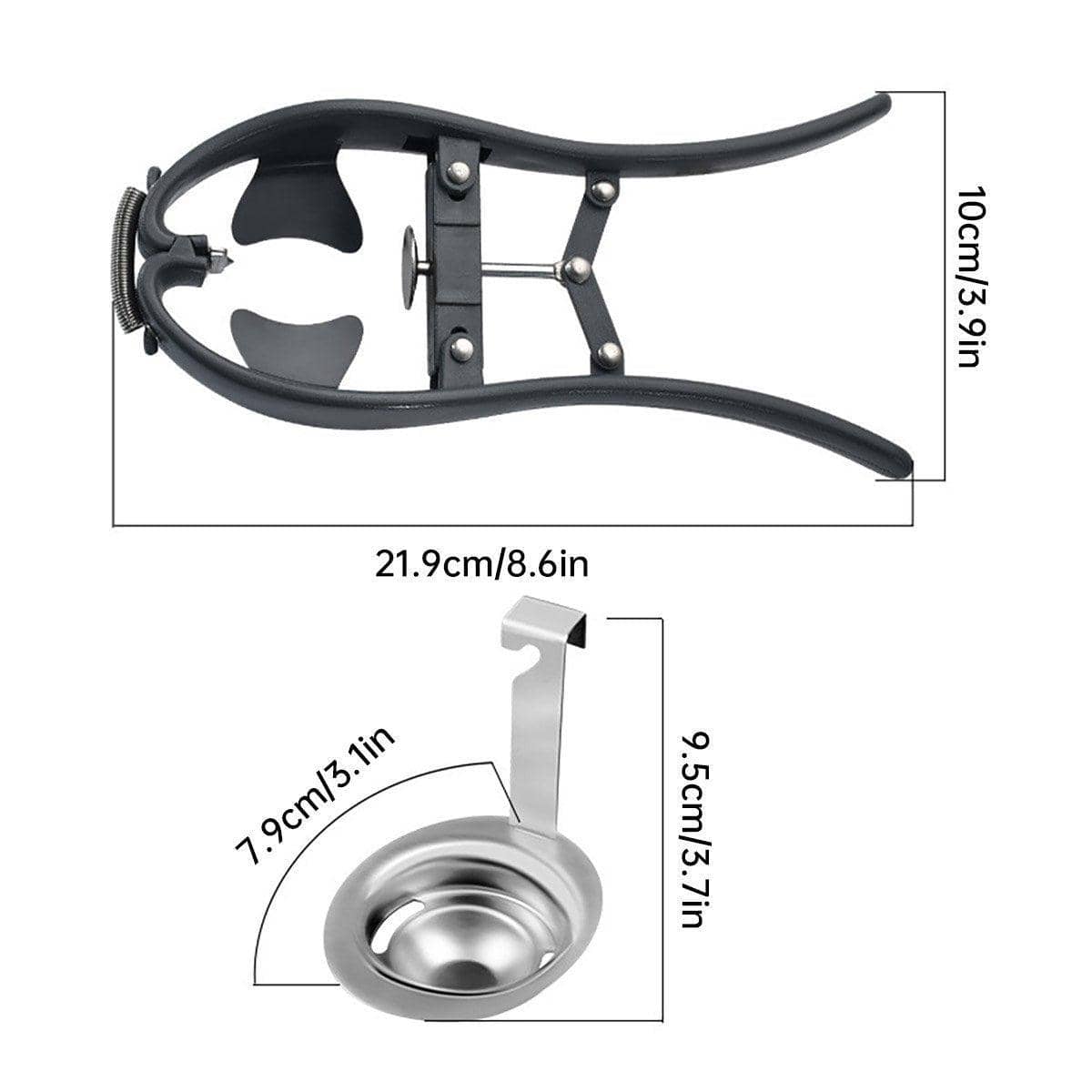 2-In-1 Egg Opener and Egg White Separator Kitchen Gadget for Baking - view 3