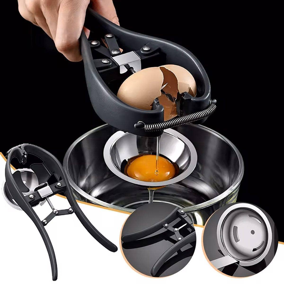 2-In-1 Egg Opener and Egg White Separator Kitchen Gadget for Baking - view 4
