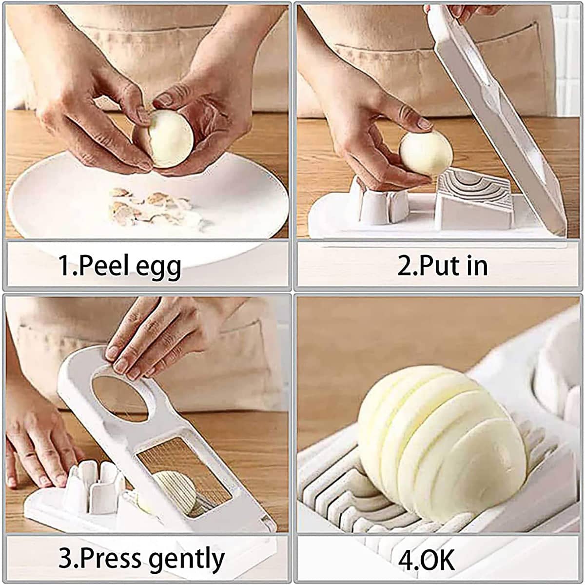 2-In-1 Egg Slicer and Section Cutter for Eggs, Mushrooms and Tomatoes - view 4