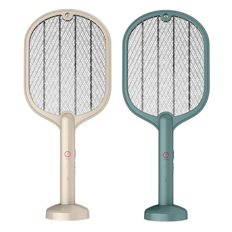 2-In-1 Electric Mosquito and Fly Swatter Racket with USB Cable - Cream White - view 3