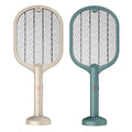 2-In-1 Electric Mosquito and Fly Swatter Racket with USB Cable - Dark Green - view 3