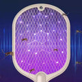 2-In-1 Electric Mosquito and Fly Swatter Racket with USB Cable - Dark Green - view 5