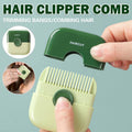 2-In-1 Hair Trimming Comb with Removable Blade - Green