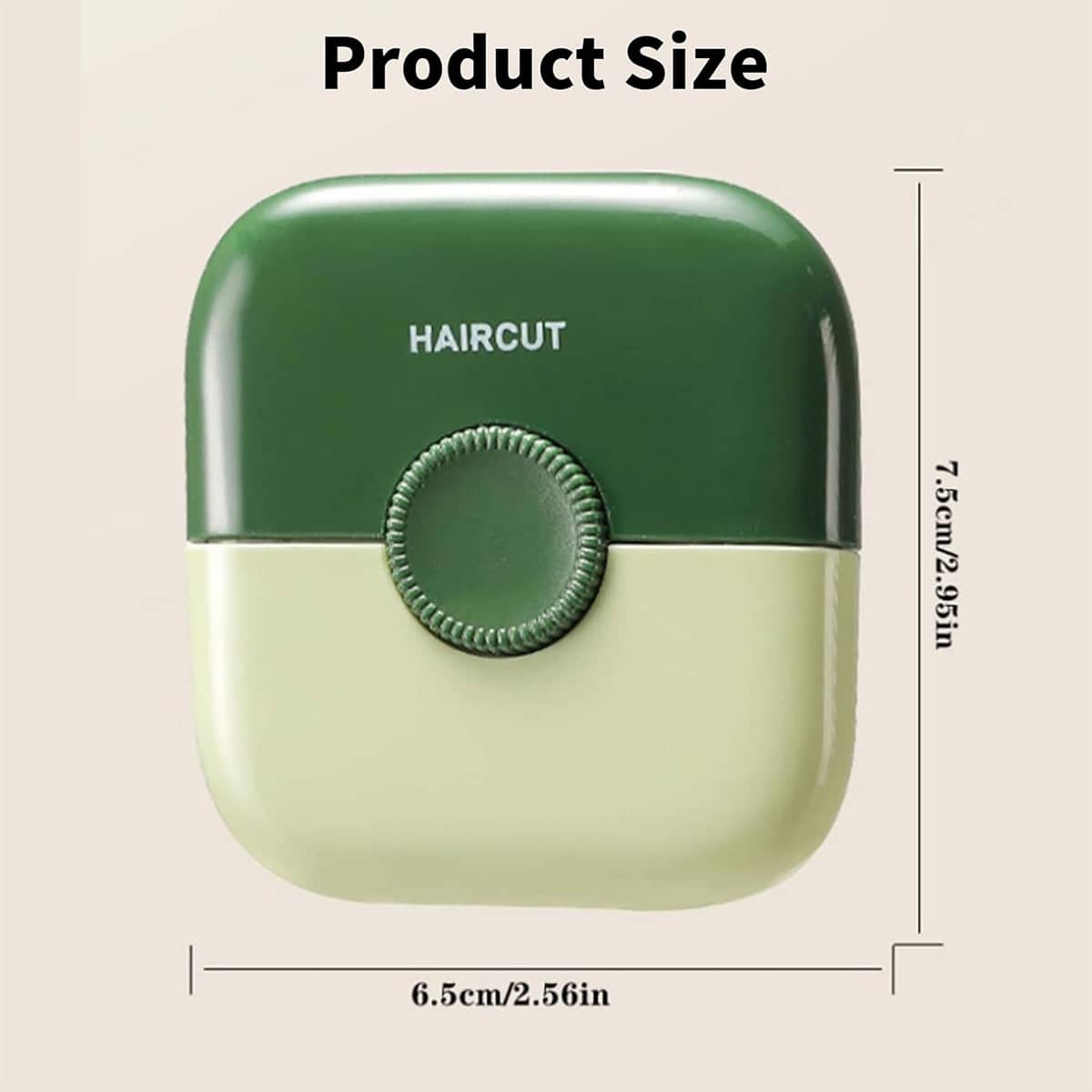 2-In-1 Hair Trimming Comb with Removable Blade - Green - view 3