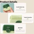 2-In-1 Hair Trimming Comb with Removable Blade - Green - view 4
