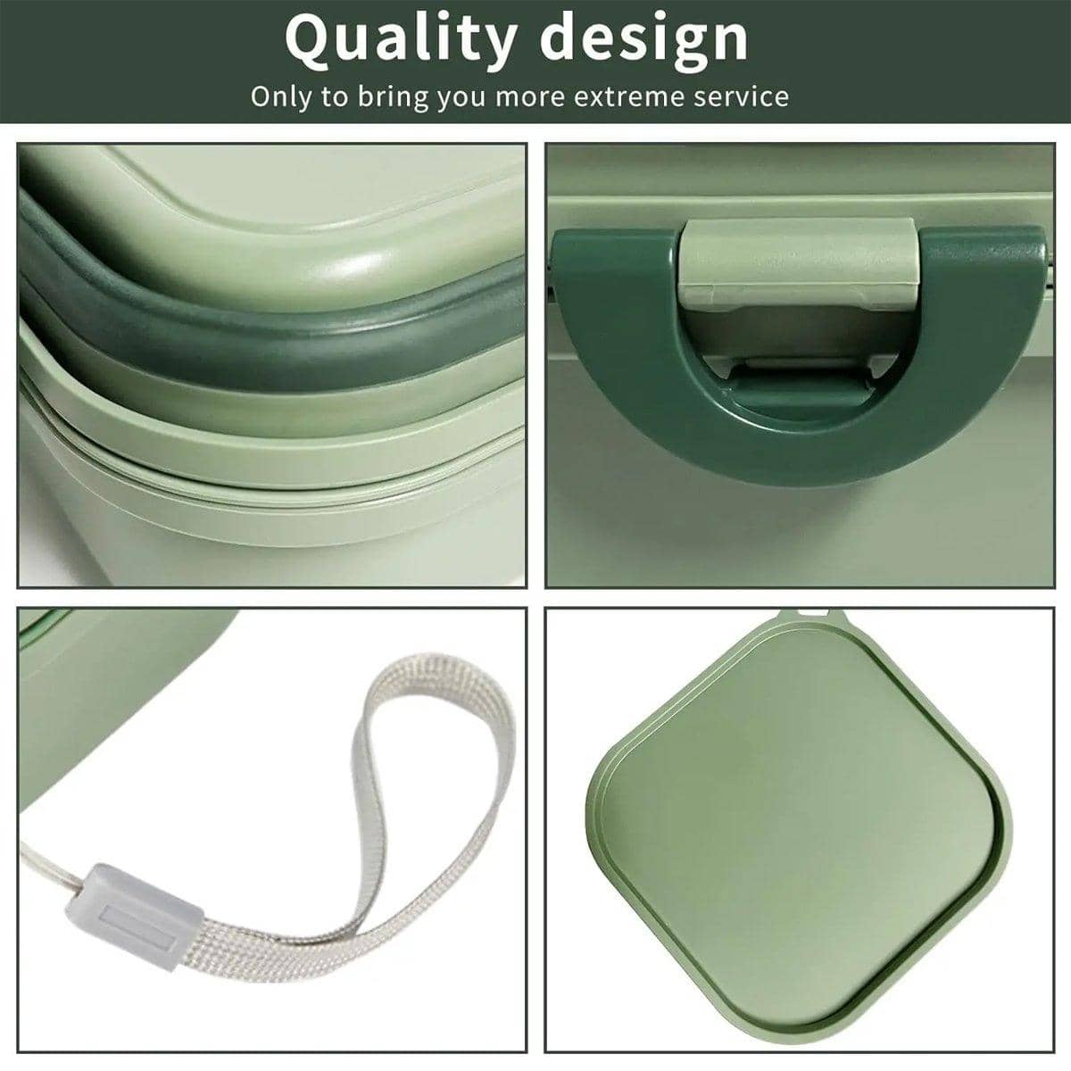 2-In-1 Outdoor Portable Pet Food and Water Bowl for Travel - White - view 5