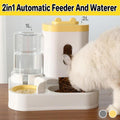 2-In-1 Pet Feeder and Water Dispenser - Grey - view 2