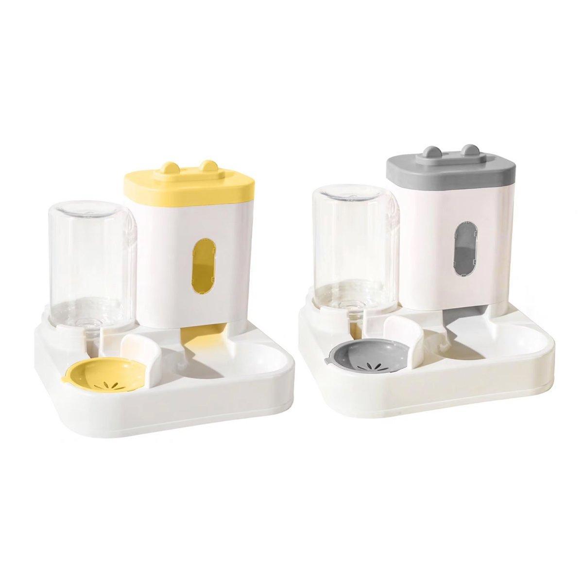 2-In-1 Pet Feeder and Water Dispenser - Grey - view 3