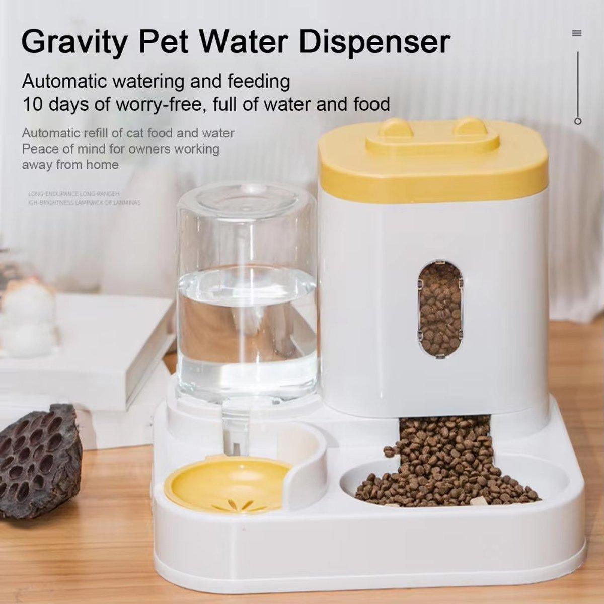 2-In-1 Pet Feeder and Water Dispenser - Grey - view 5