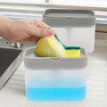 2-In-1 Soap Pump Dispenser with Sponge Holder - White - view 5