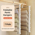 2 Pack Multifunctional Folding Trouser Racks - 49 x 37 cm