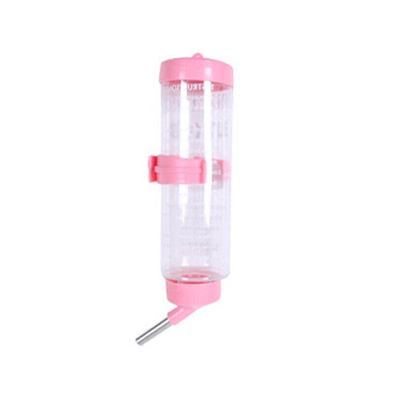 2 Pack Pet Water Bottle 250ml for Guinea Pigs, Rabbits and Hamsters - Pink
