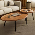 2 Pack Wooden Nesting Coffee Tables, Side and End Table Set - view 5