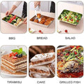 2 Piece Stainless Steel Square Food Tray with Lid, Rectangular Storage Box - 25.5 x 20 x 5.5 cm - view 5
