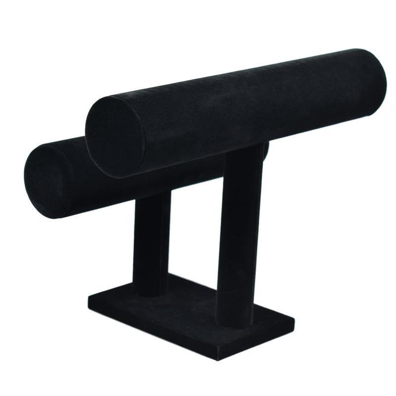 2-Tier Jewellery Display Stand for Bracelets, Necklaces and Watches - Black - view 2