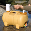 20 L Portable Yellow Water Storage Container with Faucet for Camping, Hiking and Car Travel - view 4