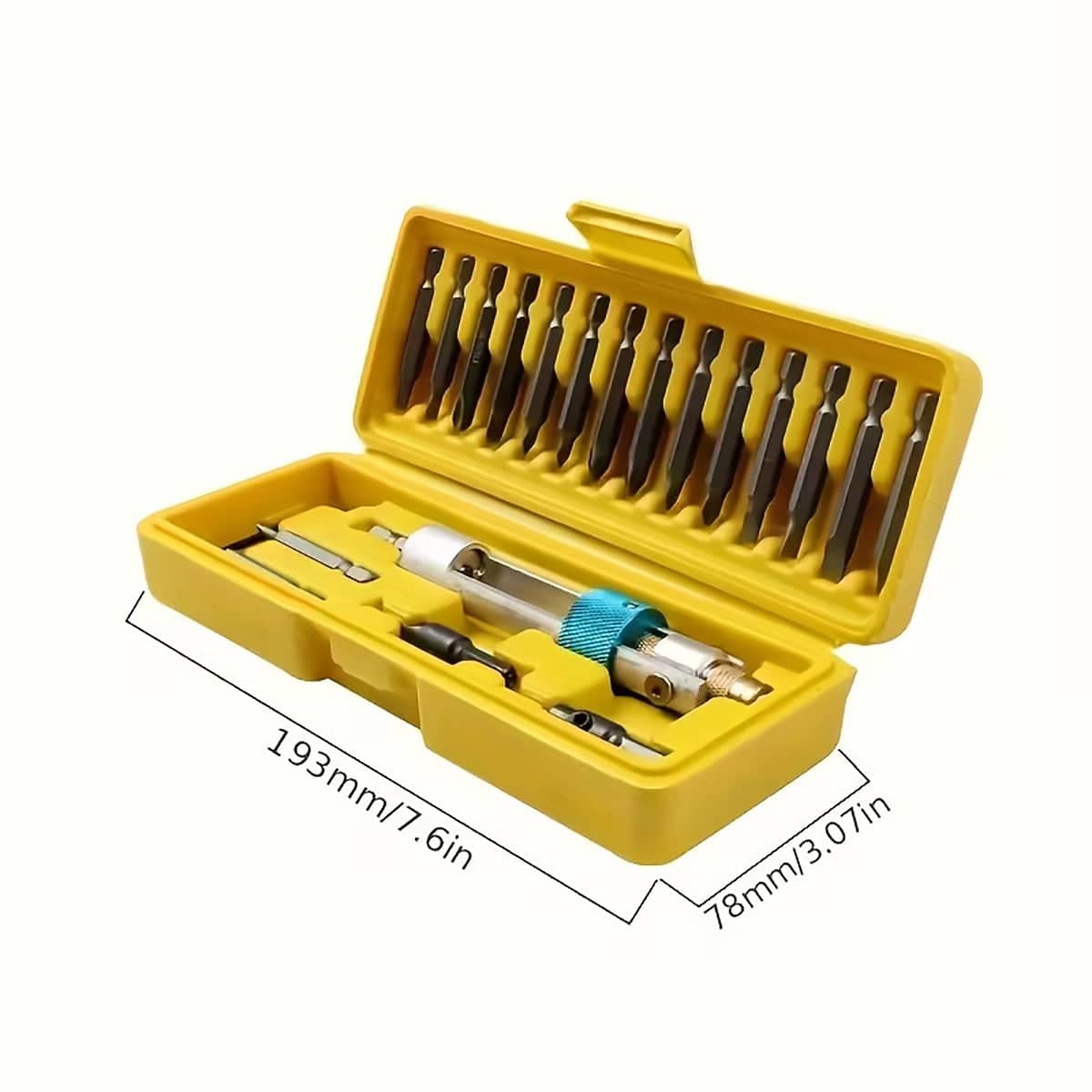 20 Piece Drill and Driver Bit Set - Quick-Change Adapter with Countersink - view 3
