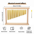 20 Tone Aluminium Wind Chime Percussion Instrument with Beech Wood Base - view 3