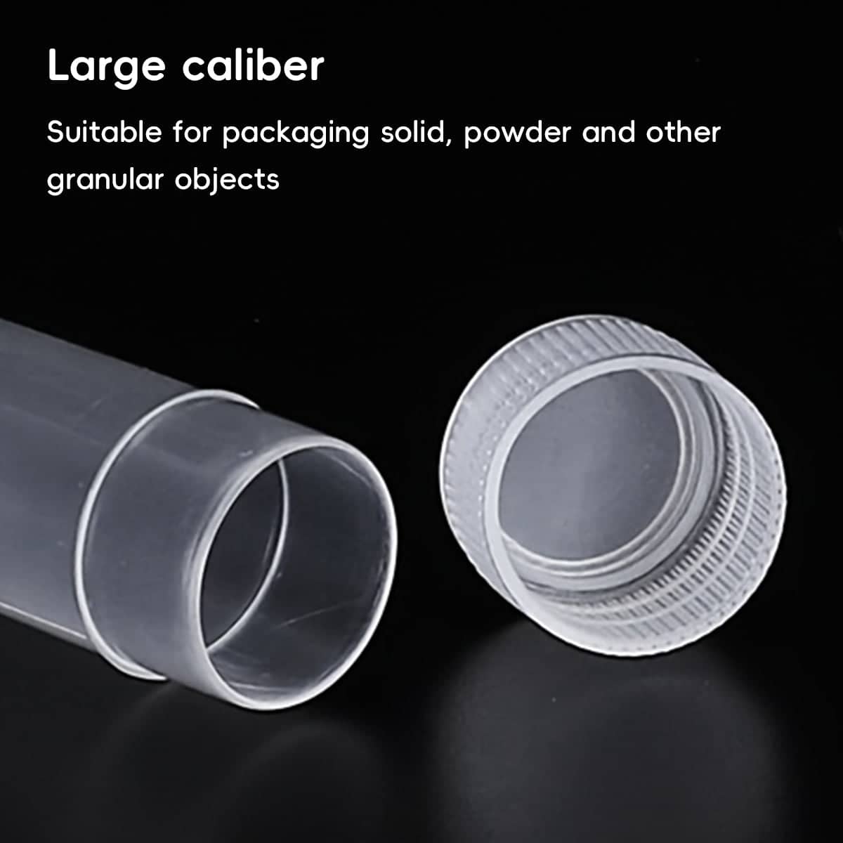 200 Clear Plastic Storage Bottles with Lids for Pills, Beads and Small Items - view 4