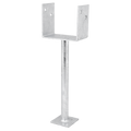 Pryda Full Stirrup Post Anchor 300x125mm M10 - Hot Dipped Galvanised Steel - SuperSaverAU - view 2