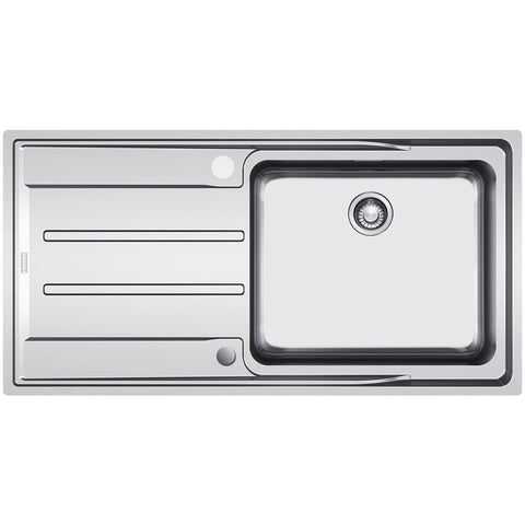 Franke Aton single bowl sink with left hand drainer 36L - 18/10 stainless steel - ANX211LHD