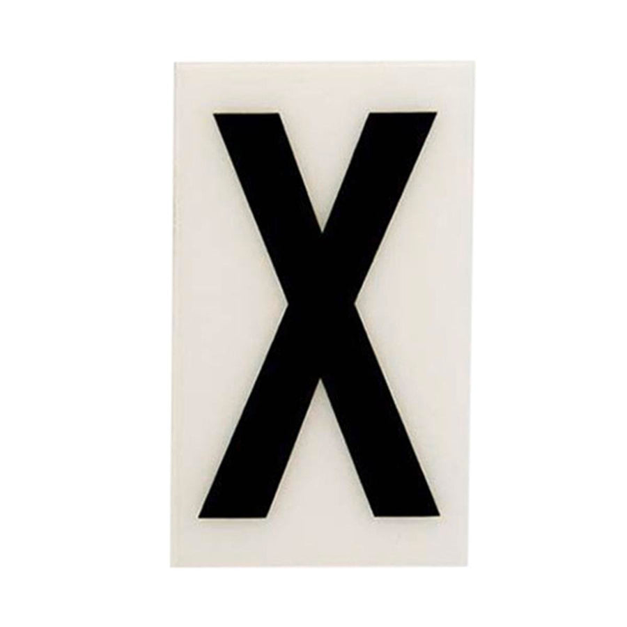 Sandleford 60mm White Self Adhesive House Letter X - Durable Polycarbonate - SuperSaverAU - view 1