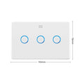 DETA Grid Connect Smart Fan Speed Controller with Touch Light Switch, Gloss White 6914HA