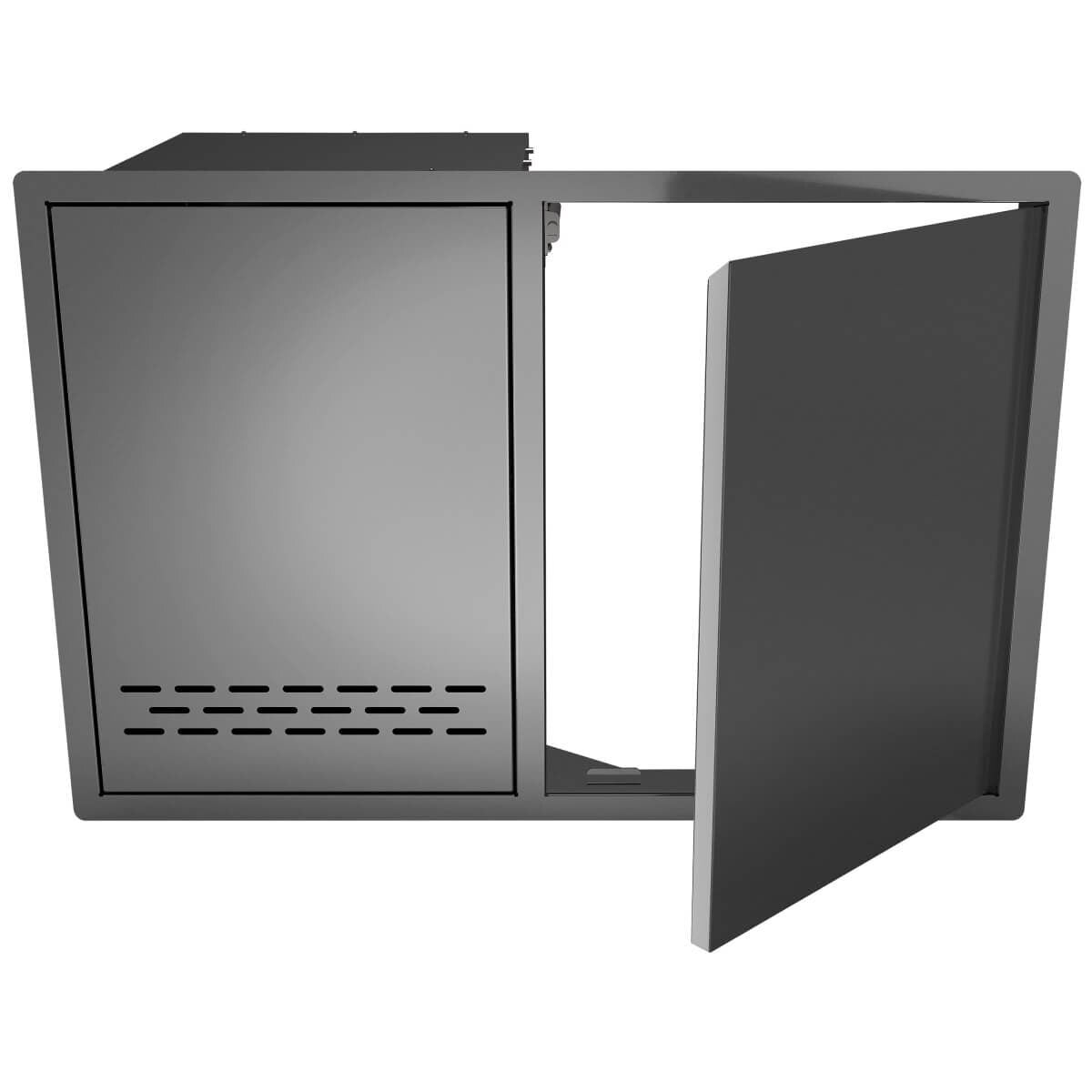 Beefeater Outdoor Kitchen Single Cupboard Door and Propane Drawer - Gas Bottle Storage - BOC2060SA
