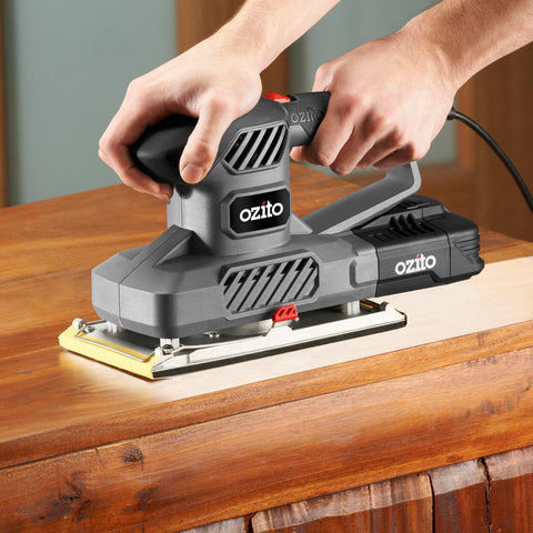 Ozito 350W 1/2 Sheet Orbital Sander Lock On HSS-5000
