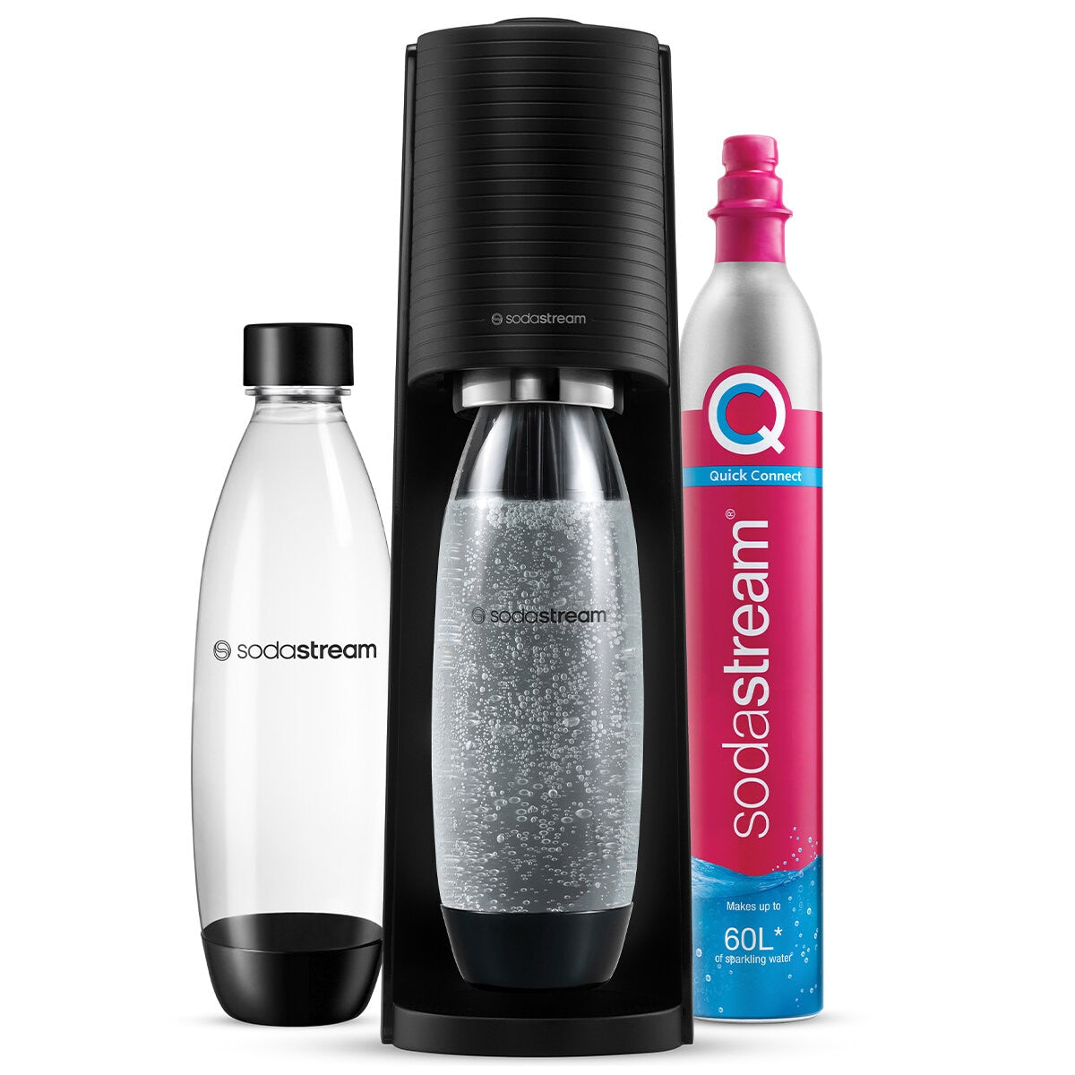 SodaStream Sparkling Water Maker Terra Value Pack Black
