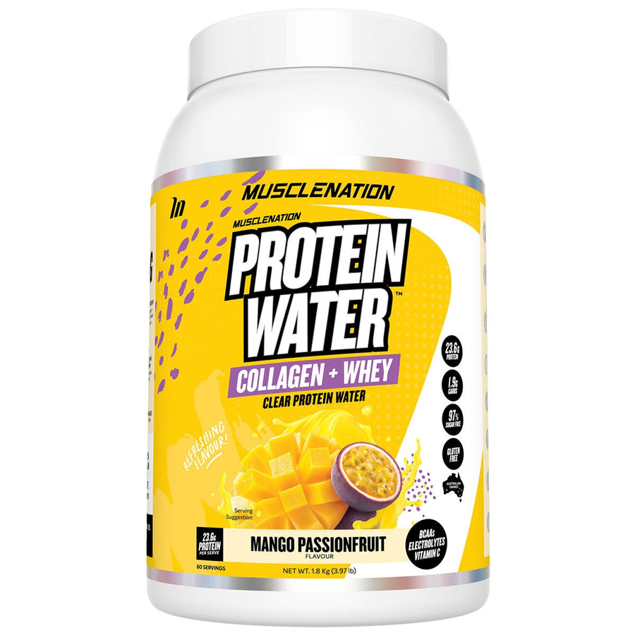 Muscle Nation Protein Water 1.8kg Mango Passionfruit - SuperSaverAU - view 1
