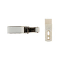 Taskmaster 37mm White Slimline Mini Latch - Push To Open Indoor