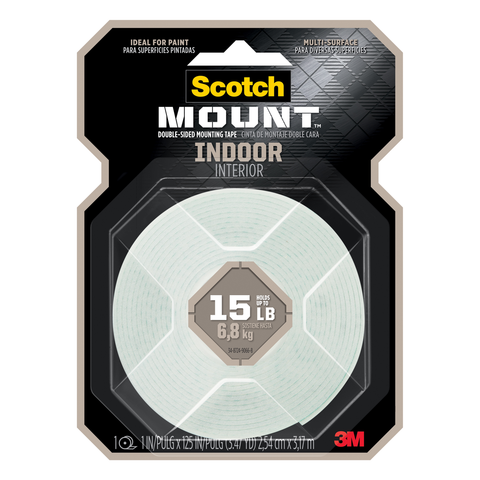 Scotch Mount Indoor Double-Sided Mounting Tape 54x318cm Foam Strong Bond - SuperSaverAU - view 1