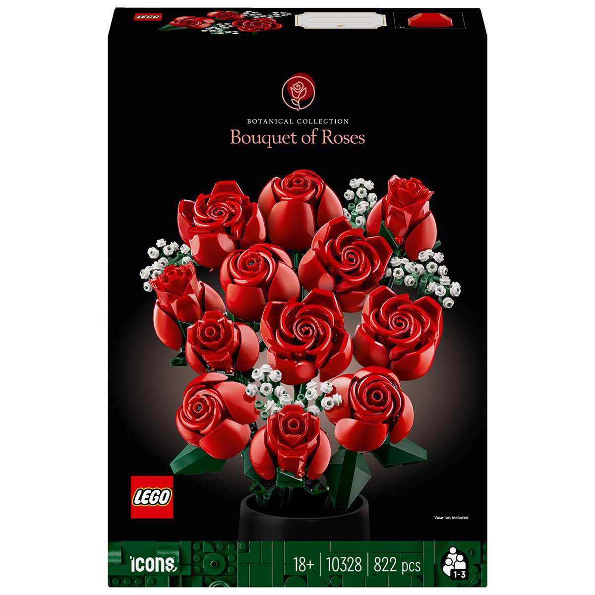 LEGO Botanicals Bouquet Of Roses 10328 - SuperSaverAU - view 10