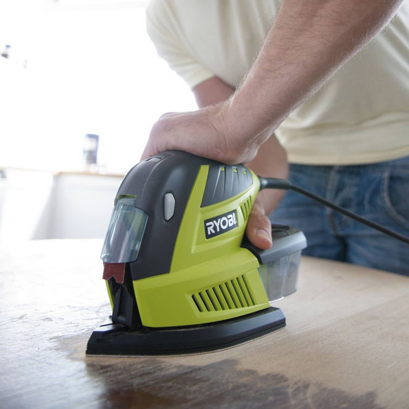 Ryobi 180W Multipad Sander Variable Speed with Dust Box RMS180-S