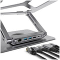 mBeat Stage S12 Rotating Laptop Stand with USB-C Docking Station Space Grey MB-STD-S12GRY - SuperSaverAU - view 2