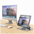 mBeat Stage S12 Rotating Laptop Stand with USB-C Docking Station Space Grey MB-STD-S12GRY - SuperSaverAU - view 5