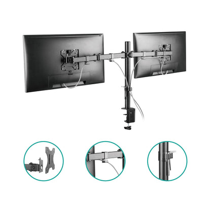 activiva ErgoLife Dual Monitor Arm ACA-BMA-DC01K Supports 13-32 Inch Screen Size