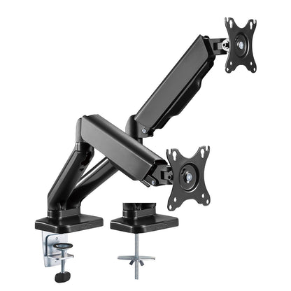activiva ErgoLife Dual Monitor Arm ACA-MMA-DGC01K Steel Gas Spring | Supports 17-32 Inch Screen Size