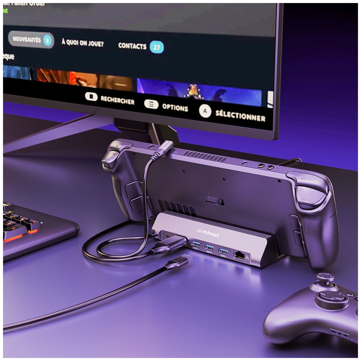 mbeat Portable Docking Station USB-C For ROG Ally And Steam Deck MB-DOCK-SA01 — image 5