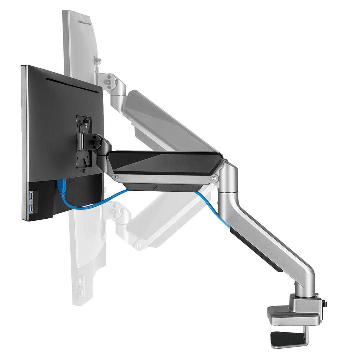 activiva Heavy Duty Single Screen Gas Spring Monitor Arm ACA-HMA-SGS01Y - SuperSaverAU - view 3