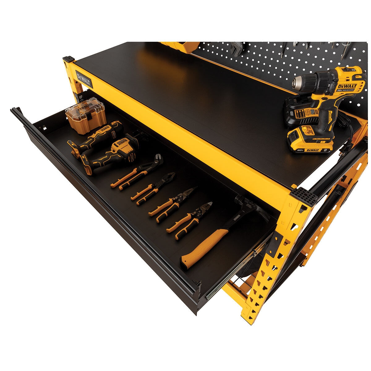 DeWALT 2 Shelf Industrial Storage Rack Work Station