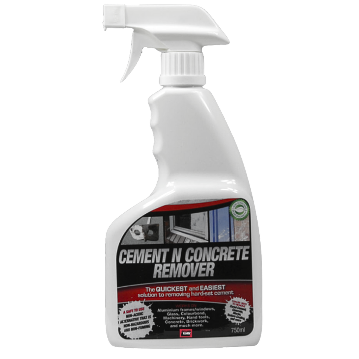 Builders Edge Cement N Concrete Remover 750ml Plastic Easy Clean - SuperSaverAU - view 1