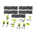 Ryobi Link 15 Piece Wall Storage Kit - 216mm x 340mm x 860mm - Heavy-Duty - SuperSaverAU - view 1