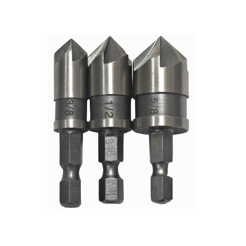 Craftright Countersink Bit Set - 3 Piece - HSS - Quick Change - Durable - SuperSaverAU - view 1