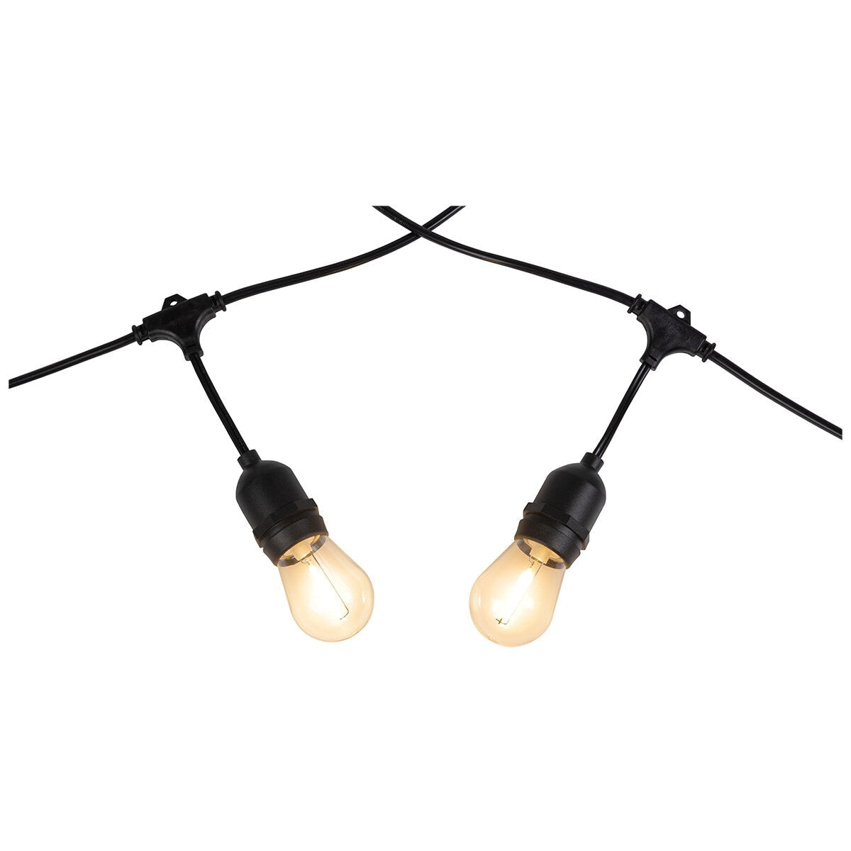 EGLO Festoon Solar Kit 10 Light 12V E27 Multi-Colour - Weatherproof Outdoor Lighting Solution