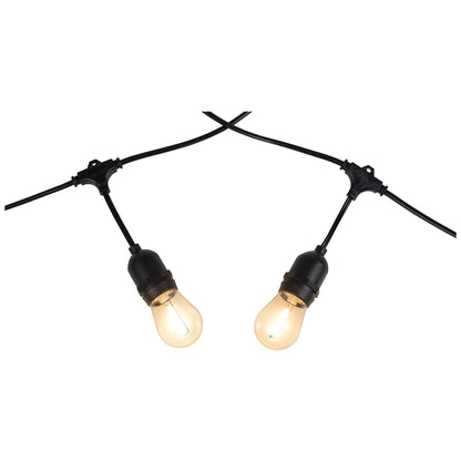 EGLO Festoon Solar Kit 10 Light 12V E27 Multi-Colour - Weatherproof Outdoor Lighting Solution